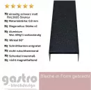 U-Profil 0,8mm Alublech Schwarz matt RAL9005 Struktur